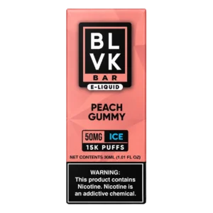 Blvk Peach Gummy Iced 30ml Saltnic